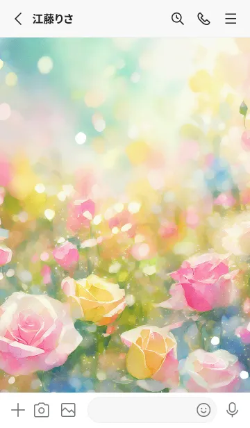 [LINE着せ替え] 薔薇(バラ)の花の着せかえ(R3128)の画像2