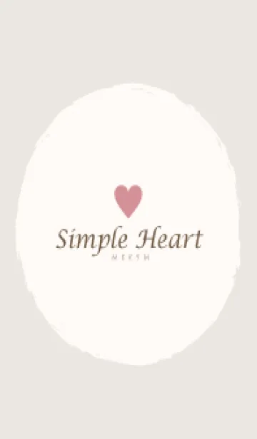 [LINE着せ替え] Simple Heart Dusky Beige-NATURAL 10の画像1