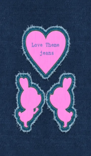 [LINE着せ替え] Love Theme - jeans 36の画像1