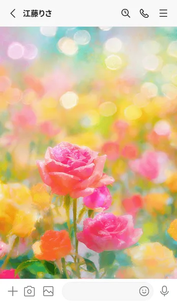 [LINE着せ替え] 薔薇(バラ)の花の着せかえ(R3127)の画像2