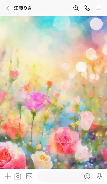 [LINE着せ替え] 薔薇(バラ)の花の着せかえ(R3126)の画像2