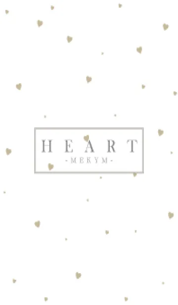 [LINE着せ替え] HEART-BEIGE SIMPLEの画像1