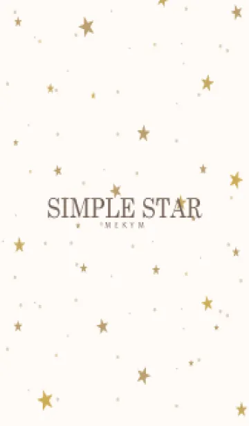[LINE着せ替え] SIMPLE STAR-NATURAL YELLOW- 3の画像1