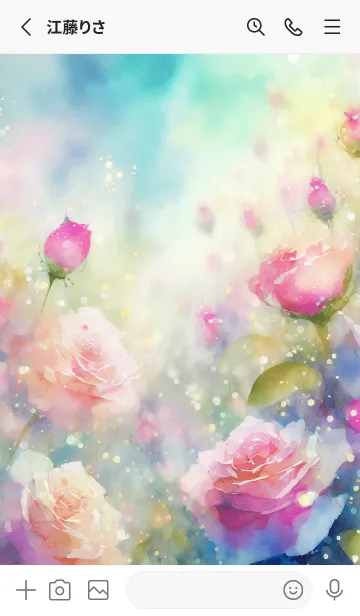 [LINE着せ替え] 薔薇(バラ)の花の着せかえ(R3133)の画像2