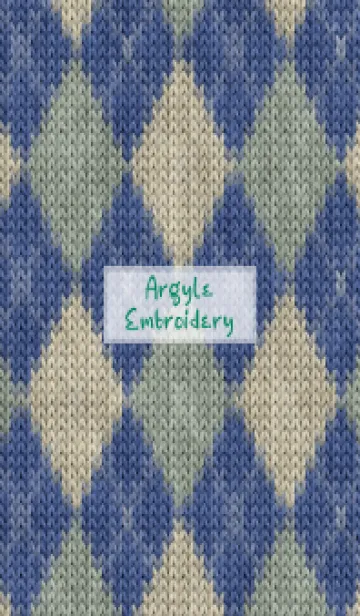 [LINE着せ替え] Argyle Embroidery 55の画像1