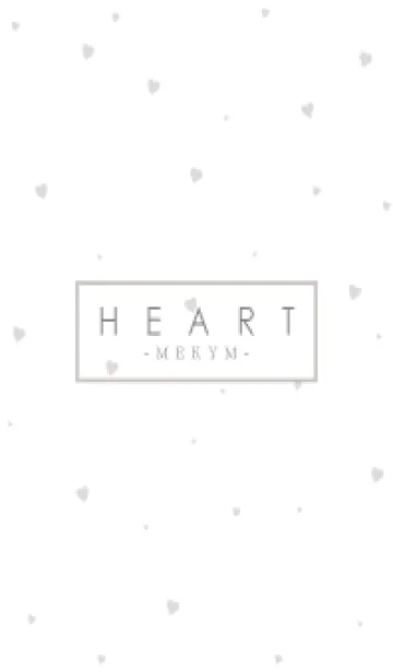 [LINE着せ替え] HEART-GRAY SIMPLEの画像1