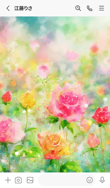 [LINE着せ替え] 薔薇(バラ)の花の着せかえ(R3134)の画像2