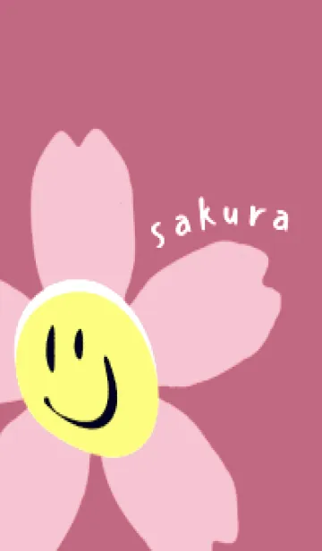 [LINE着せ替え] サクラ スマイリー 7の画像1