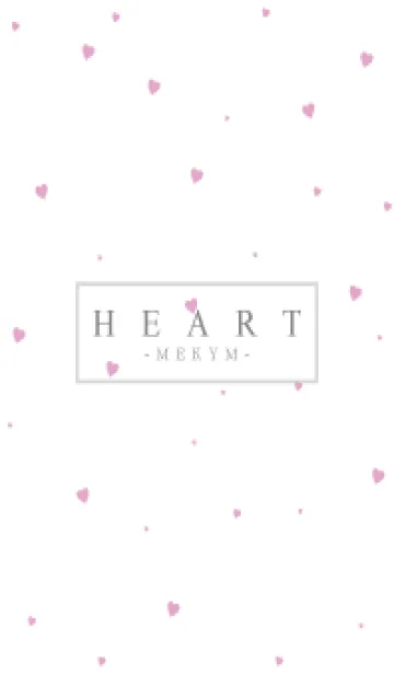 [LINE着せ替え] HEART-PINK SIMPLEの画像1