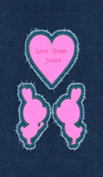 [LINE着せ替え] Love Theme - jeans 37の画像1