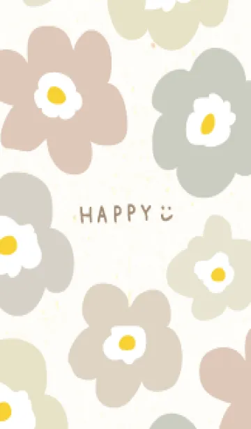 [LINE着せ替え] かわいい 北欧風 お花 ランダム24の画像1