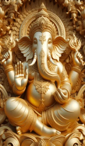 [LINE着せ替え] ガネーシャは富をもたらします 12の画像1