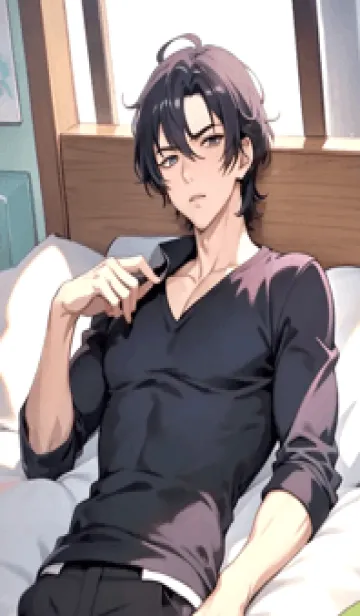 [LINE着せ替え] ハンサムな男性 FbQGKの画像1