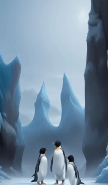 [LINE着せ替え] かわいいペンギン E39t6の画像1