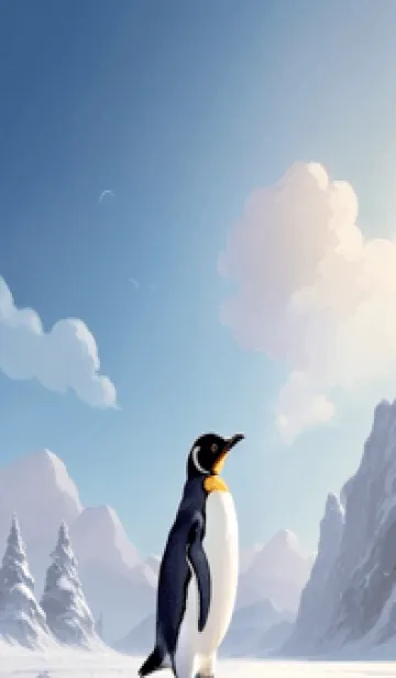 [LINE着せ替え] かわいいペンギン cUJMwの画像1