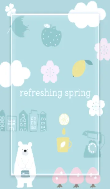 [LINE着せ替え] blue refreshing spring16_1の画像1