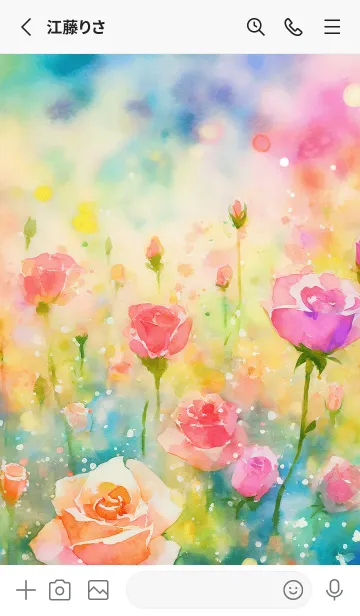 [LINE着せ替え] 薔薇(バラ)の花の着せかえ(R3139)の画像2