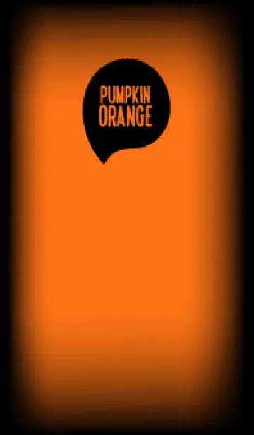 [LINE着せ替え] Black & Pumpkin Orange Theme V7 (JP)の画像1