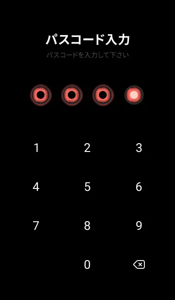[LINE着せ替え] Black & pastel red Theme V7 (JP)の画像4