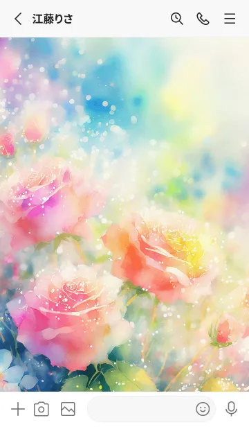 [LINE着せ替え] 薔薇(バラ)の花の着せかえ(R3141)の画像2