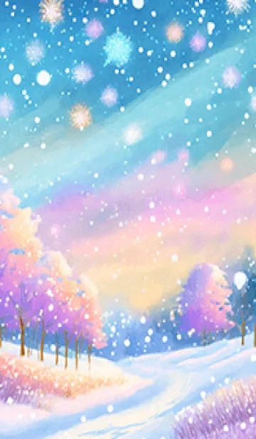 [LINE着せ替え] 優美な冬の風景の着せかえ(Winter-3588)の画像1