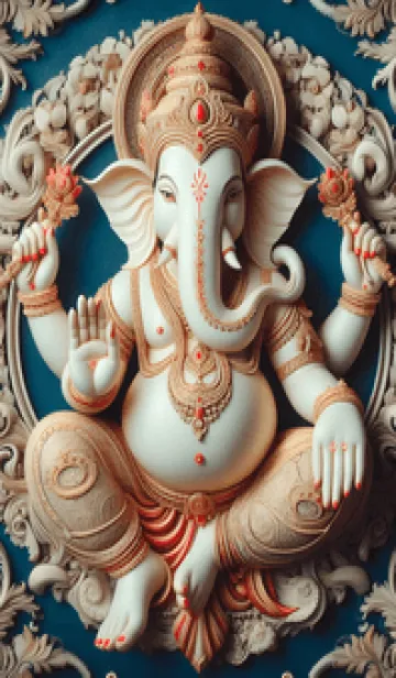 [LINE着せ替え] ガネーシャは富をもたらします 19の画像1