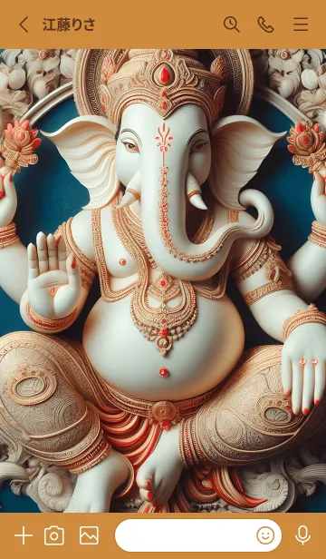 [LINE着せ替え] ガネーシャは富をもたらします 19の画像2
