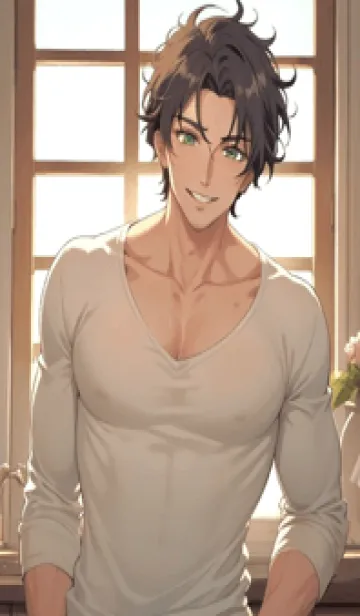 [LINE着せ替え] ハンサムな男性 ye5gdの画像1