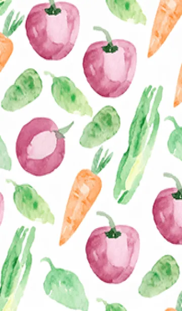 [LINE着せ替え] 【シンプル】お野菜の着せかえ#13の画像1