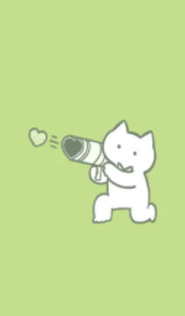 黄緑推しねこ②の着せ替えメイン画像