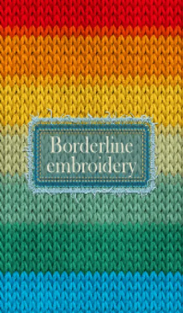 [LINE着せ替え] Borderline embroidery 84の画像1