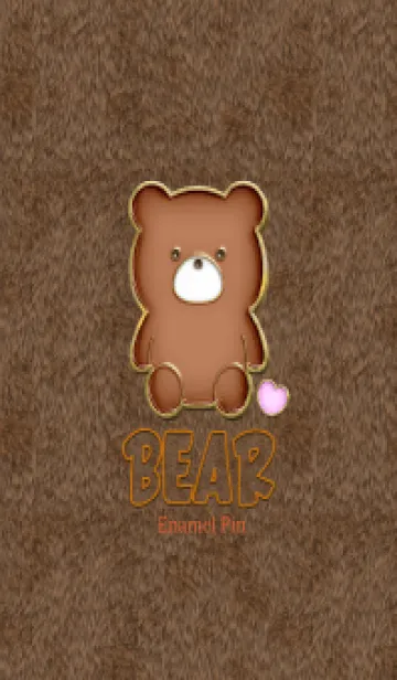 [LINE着せ替え] Bear Enameled Pin & Fur 18の画像1