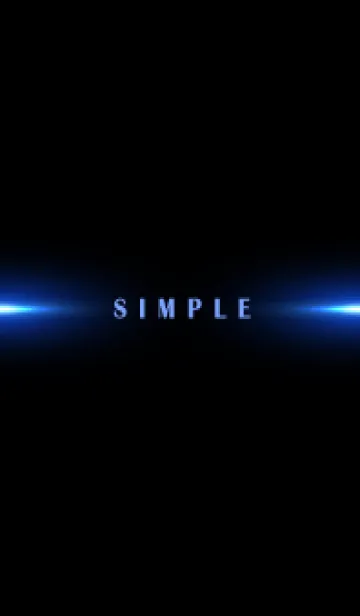 [LINE着せ替え] SIMPLE BLUE LIGHT-BLACK 12の画像1