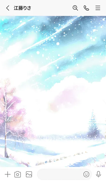 [LINE着せ替え] 優美な冬の風景の着せかえ(Winter-3596)の画像2