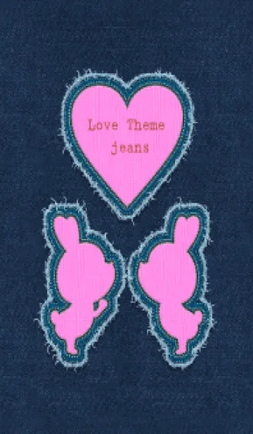 [LINE着せ替え] Love Theme - jeans 39の画像1