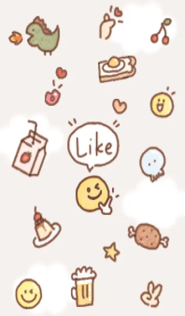 pinkbrown Like06_1の着せ替えメイン画像
