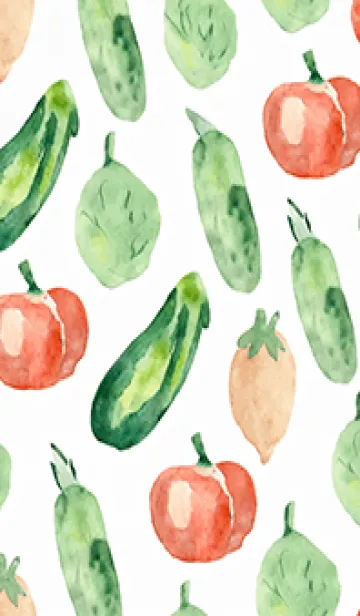 [LINE着せ替え] 【シンプル】お野菜の着せかえ#21の画像1