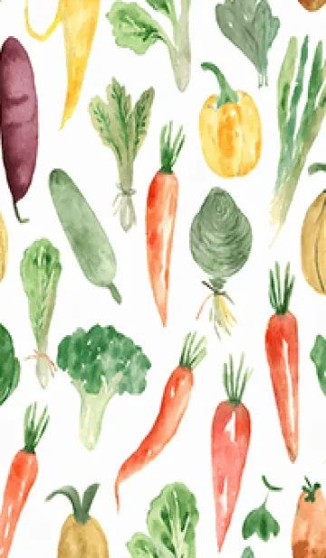 [LINE着せ替え] 【シンプル】お野菜の着せかえ#16の画像1