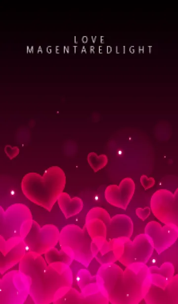[LINE着せ替え] MAGENTA RED HEARTの画像1