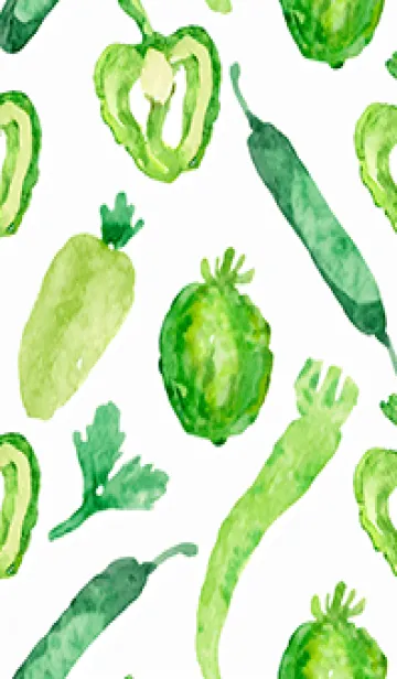 [LINE着せ替え] 【シンプル】お野菜の着せかえ#35の画像1