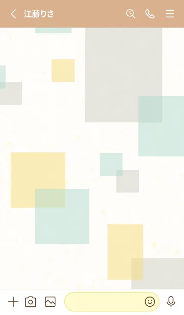 [LINE着せ替え] 3色の四角26の画像2