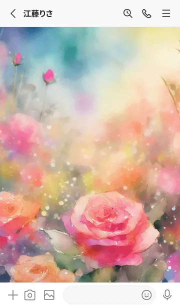 [LINE着せ替え] 薔薇(バラ)の花の着せかえ(R3161)の画像2