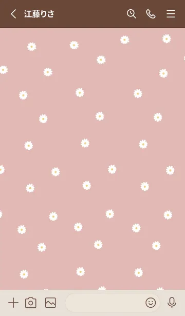 [LINE着せ替え] flowers bloom_pinkbeigeの画像2