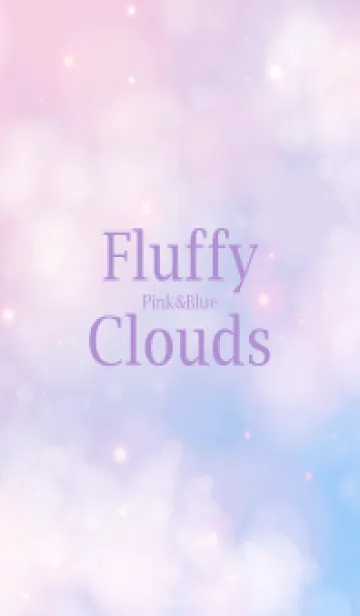 [LINE着せ替え] Fluffy-Clouds Pink&Blue 9の画像1