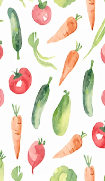 [LINE着せ替え] 【シンプル】お野菜の着せかえ#38の画像1