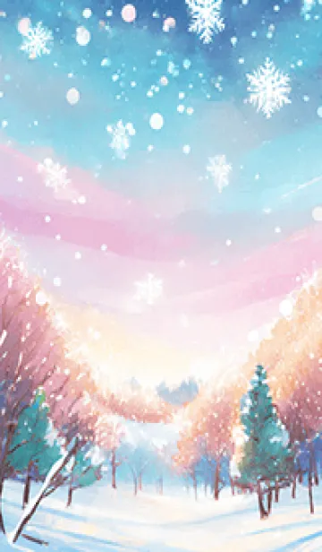 [LINE着せ替え] 優美な冬の風景の着せかえ(Winter-3614)の画像1