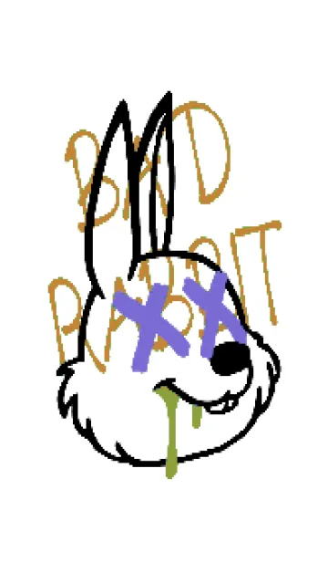 [LINE着せ替え] バッド ラビット 319の画像1