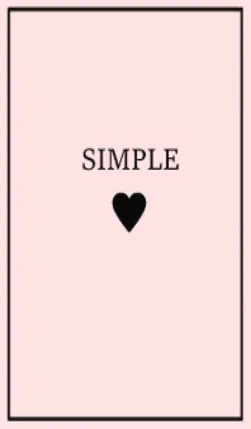 SIMPLE HEART blackpinkの着せ替えメイン画像
