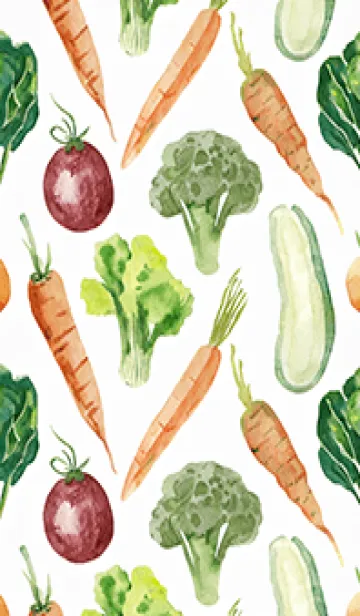 [LINE着せ替え] 【シンプル】お野菜の着せかえ#44の画像1