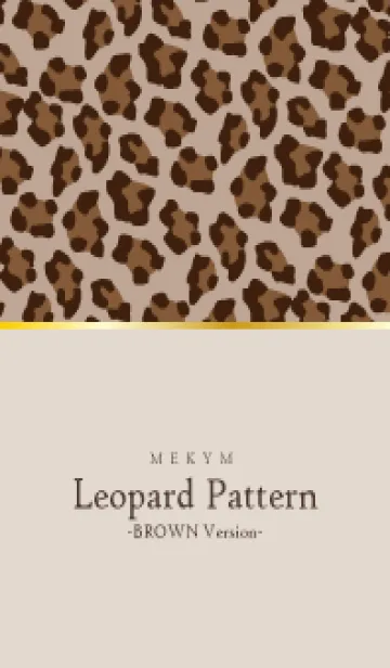 [LINE着せ替え] Leopard Pattern BROWN 12の画像1